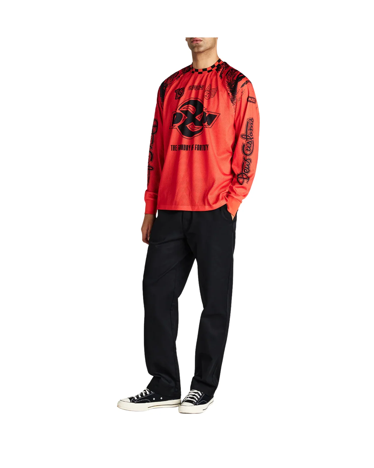 DEUS EX MACHINA CENTRE SPOT MOTO JERSEY - FIESTA - Image 7