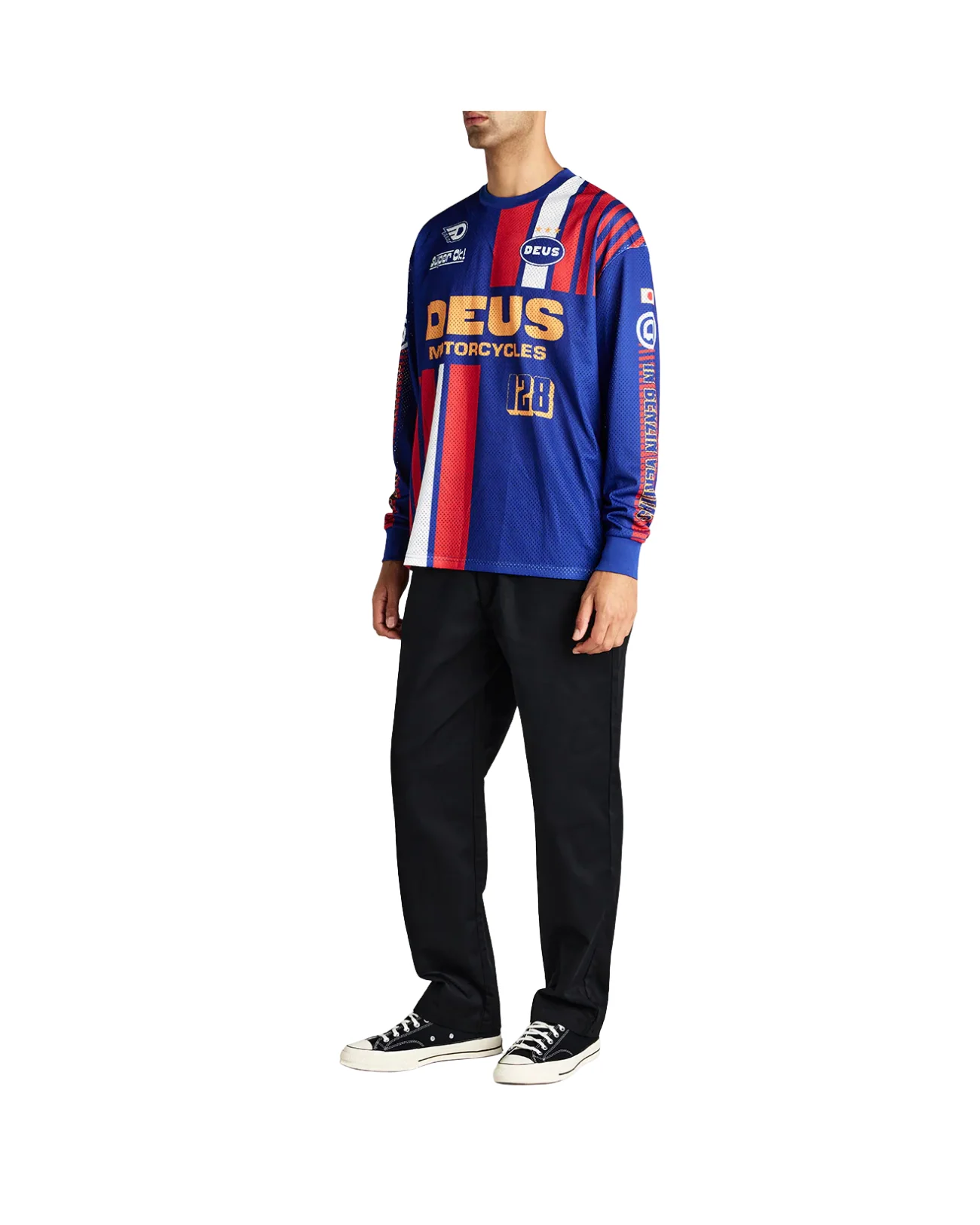 DEUS EX MACHINA LAY OFF MOTO JERSEY - SODALITE BLUE - Image 5