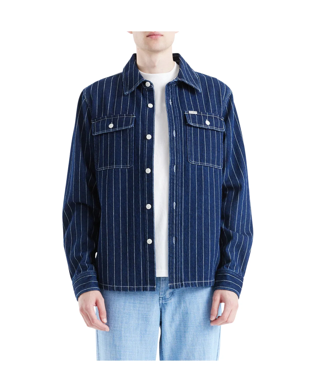 DEUS EX MACHINA VACAY STRIPE DENIM SHIRT - INDIGO - Image 3