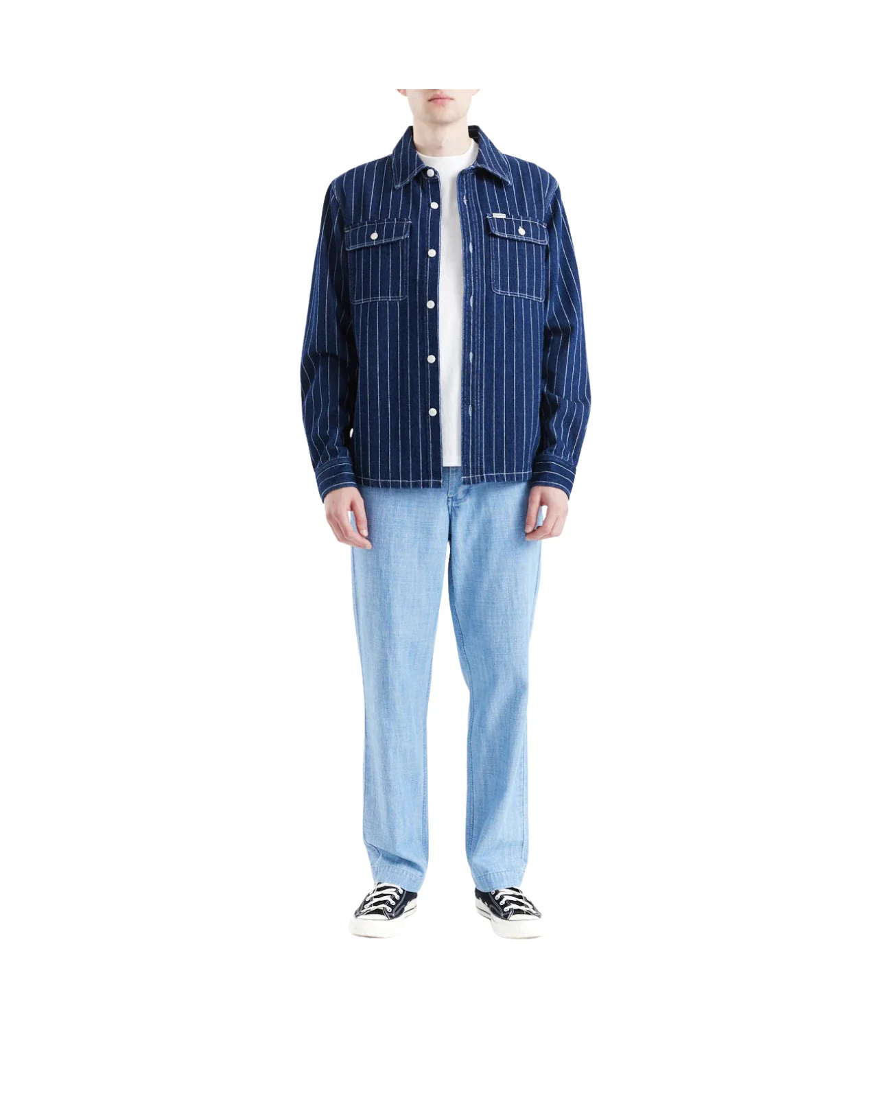 DEUS EX MACHINA VACAY STRIPE DENIM SHIRT - INDIGO - Image 4