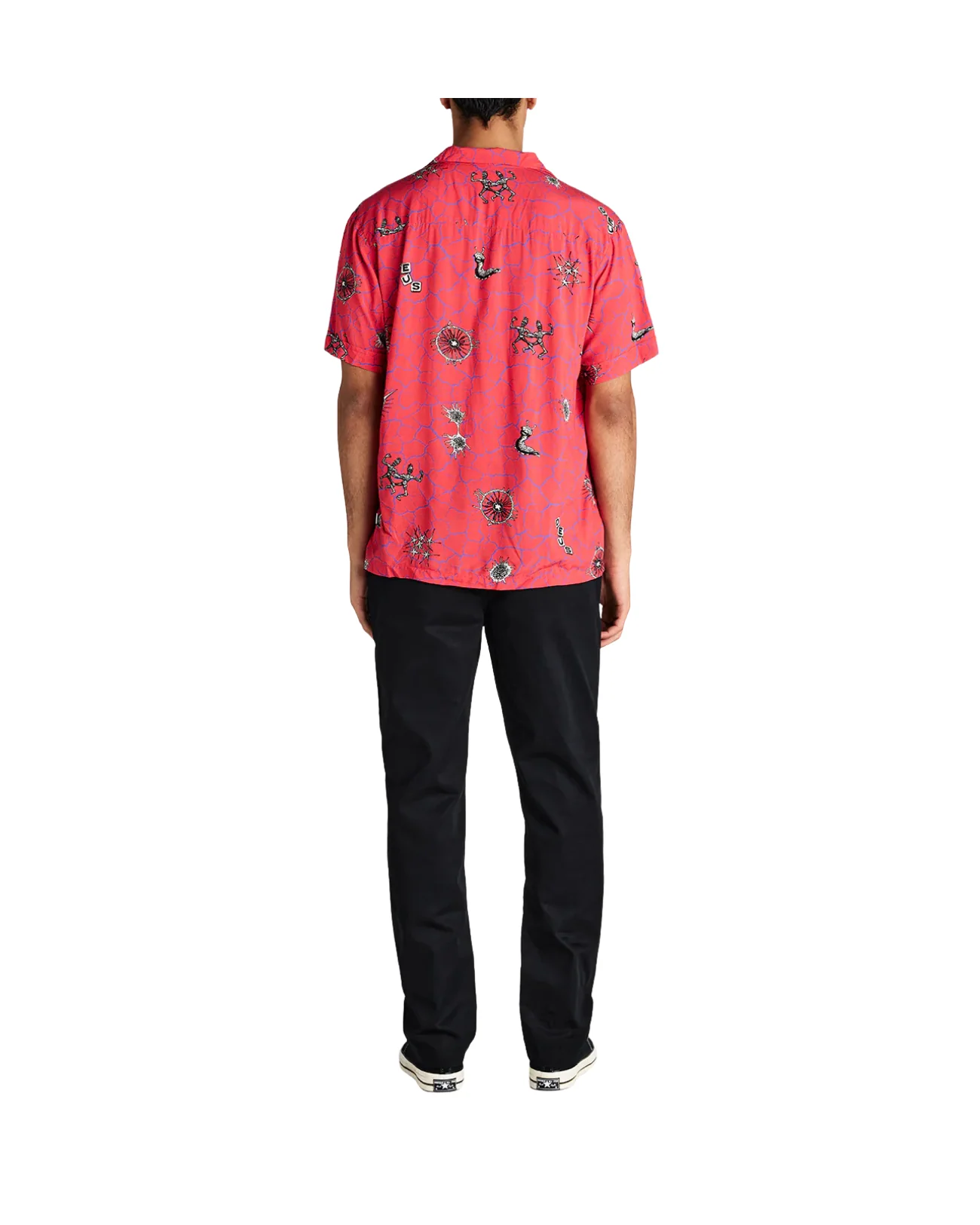 DEUS EX MACHINA VIBRANT VIRUS SHIRT - STRAWBERRY - Image 4