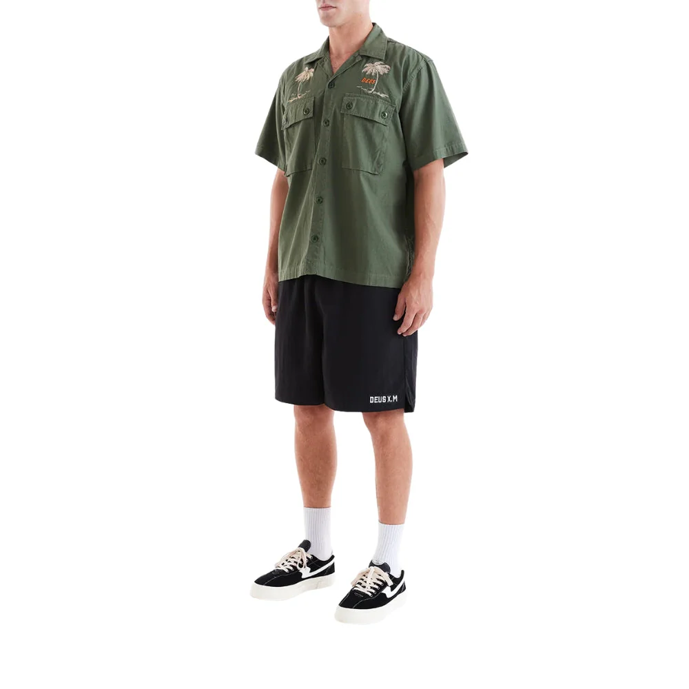 DEUS EX MACHINA STRANDED FATIGUE SHIRT - PINE - Image 3