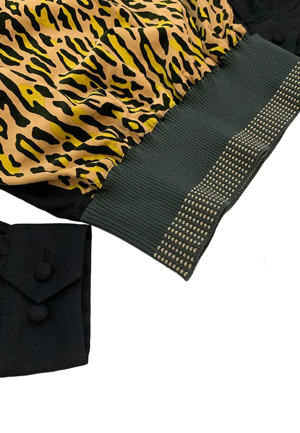 DRY BONES 2TONE PRINT GAUCHO SHIRT VINCENT'S LEO - BEIGE/BLACK - Image 3