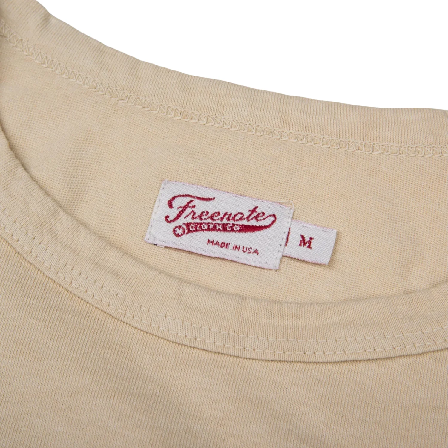 FREENOTE 9 OUNCE T-SHIRT - CREAM - Image 4