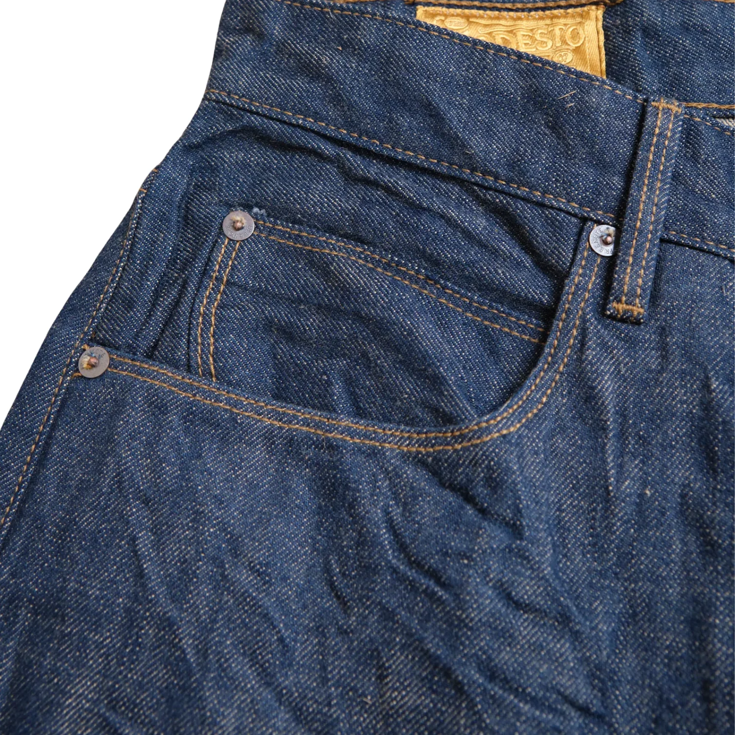 FREENOTE BELFORD STRAIGHT CUT 13 OUNCE - NATURAL RINSED DENIM - Image 8