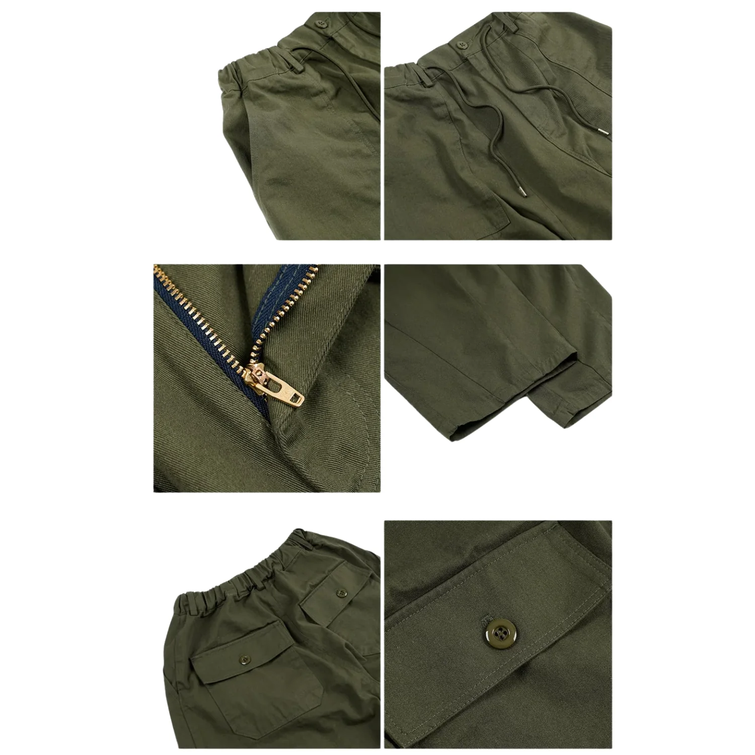 FRIZM WORKS TWILL BALLOON PANTS - OLIVE - Image 3