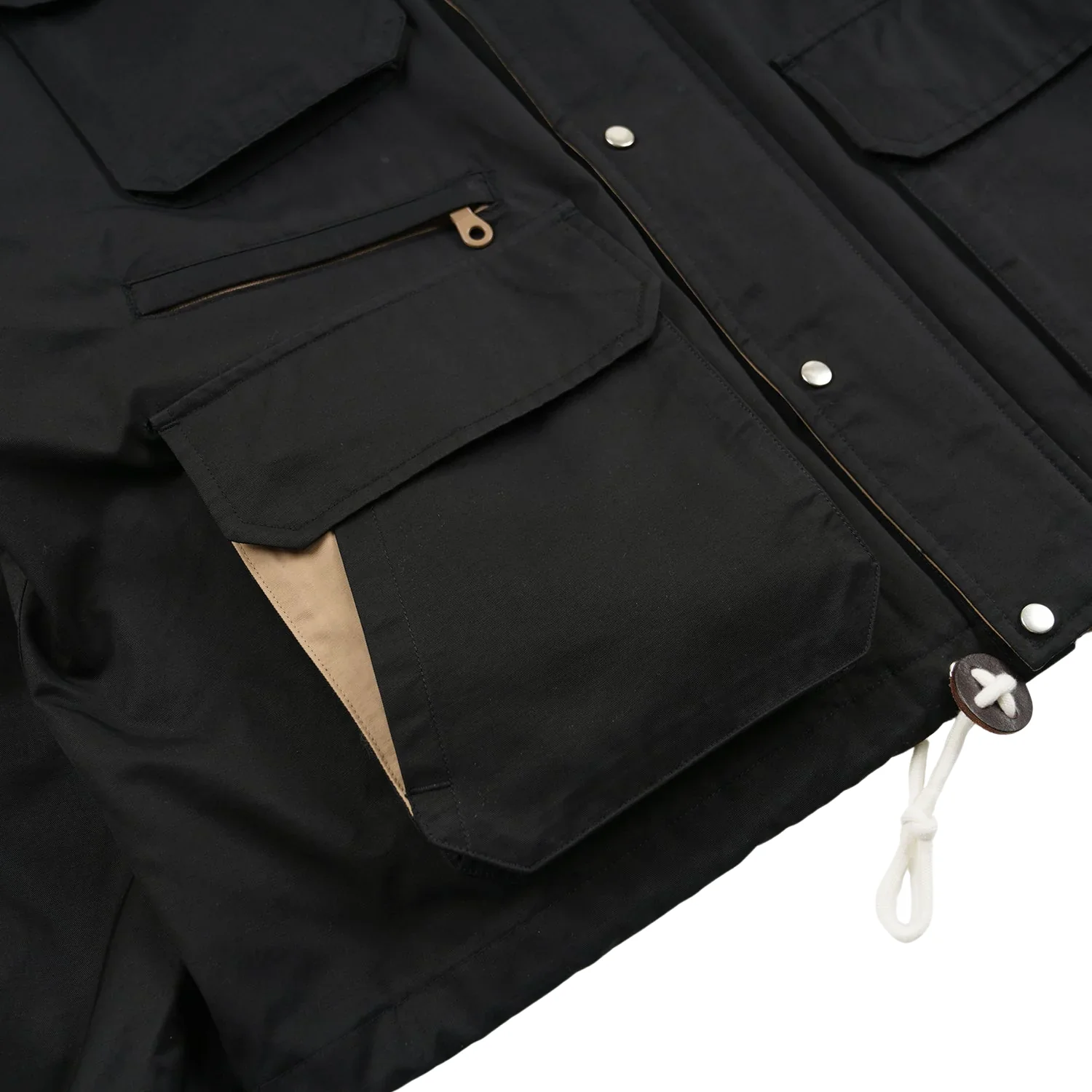 FRIZM WORKS WADING HOODED PARKA - BLACK - Image 5