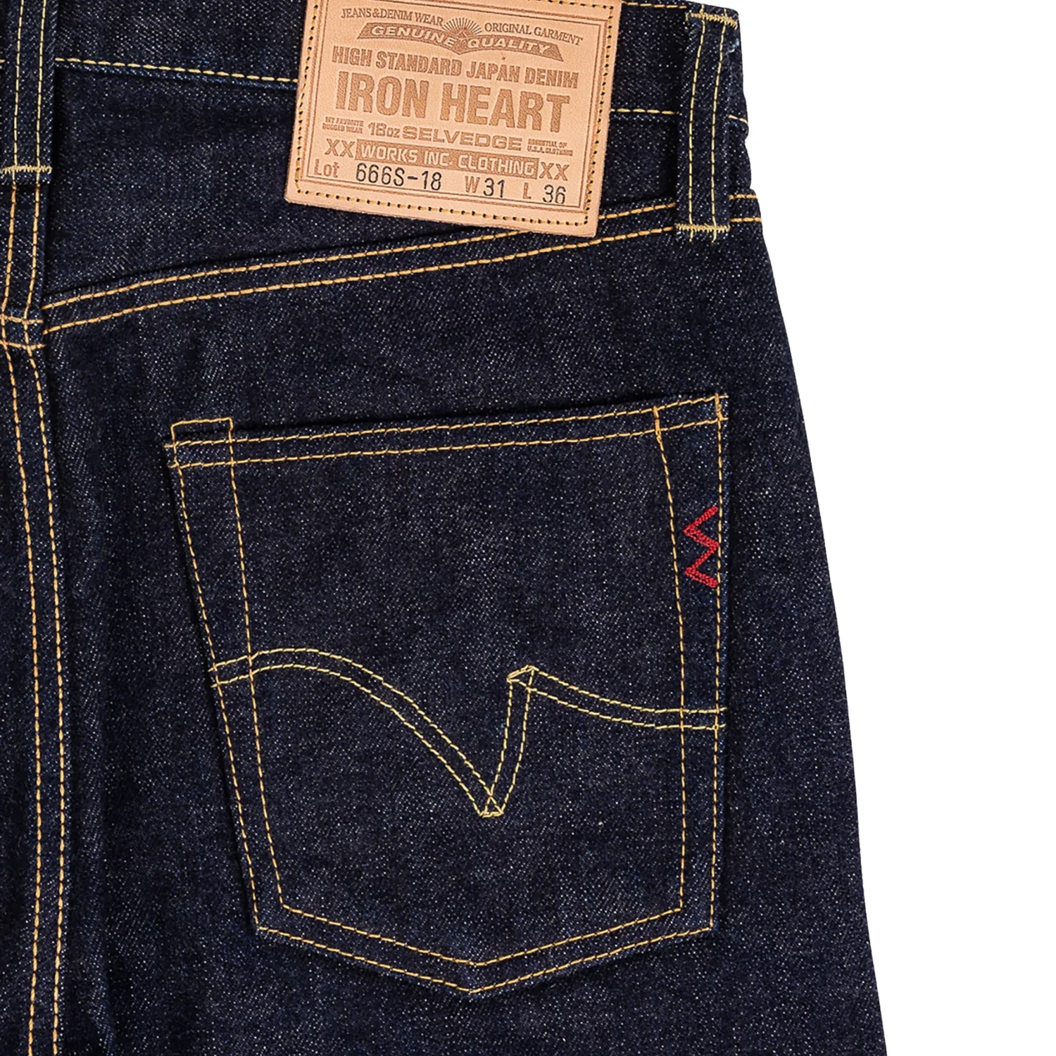 IRON HEART IH666 S 18OZ - INDIGO - Image 6