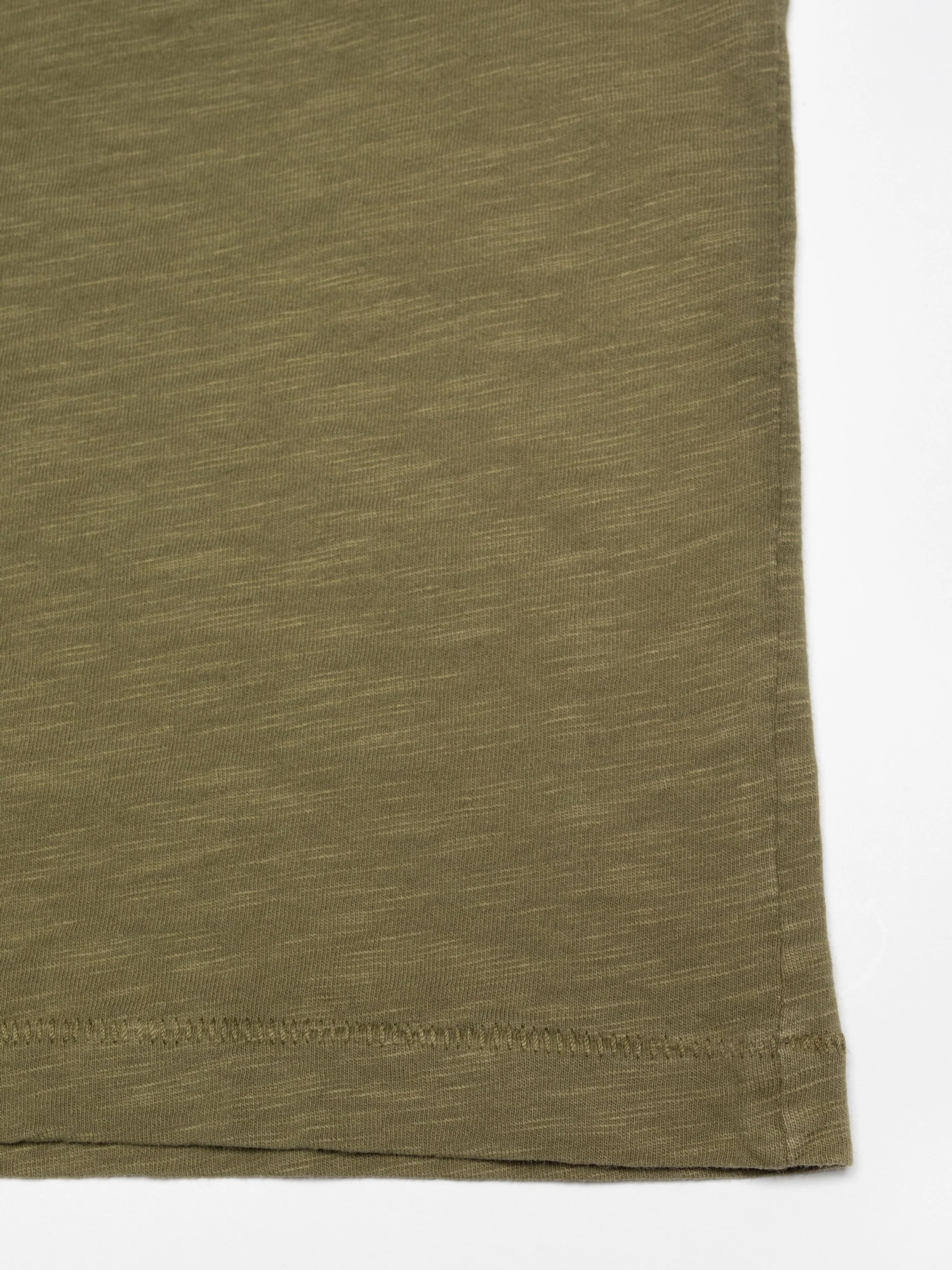 NUDIE JEANS ROFFE T-SHIRT - OLIVE - Image 3