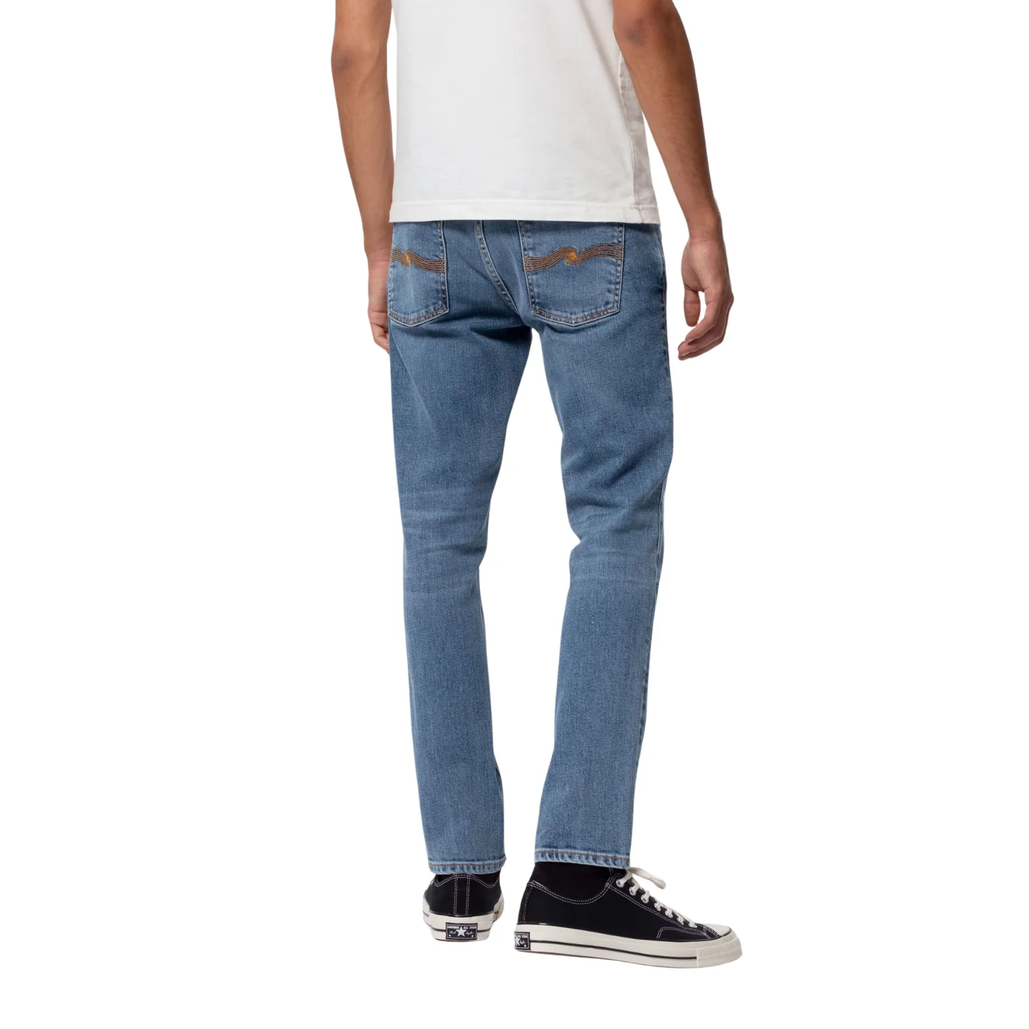 NUDIE JEANS LEAN DEAN - LOST ORANGE - Image 4