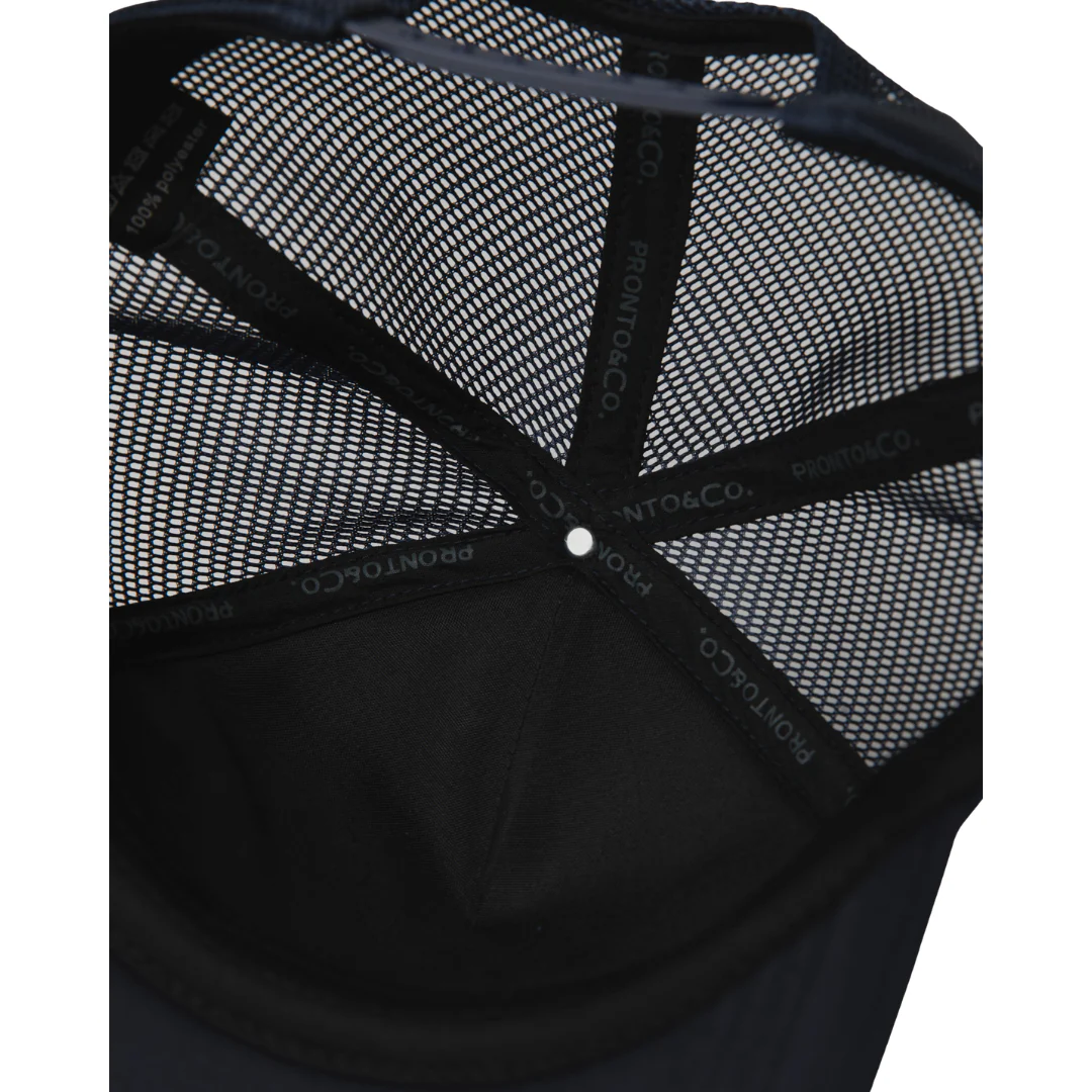 PRONTO & CO. - HERITAGE TRUCKER HAT - NAVY - Image 5