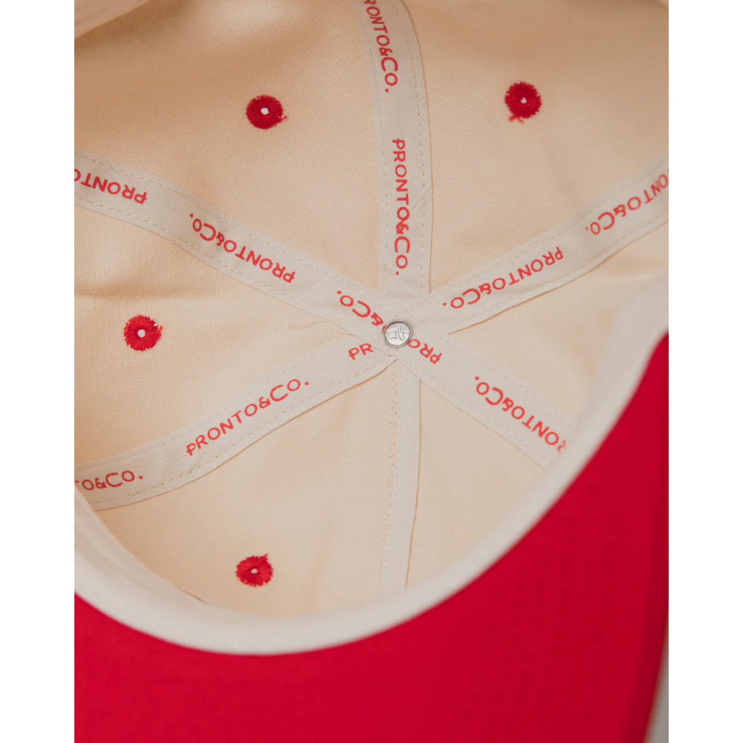 PRONTO & CO. - LASSO CAP - BEIGE/RED - Image 6