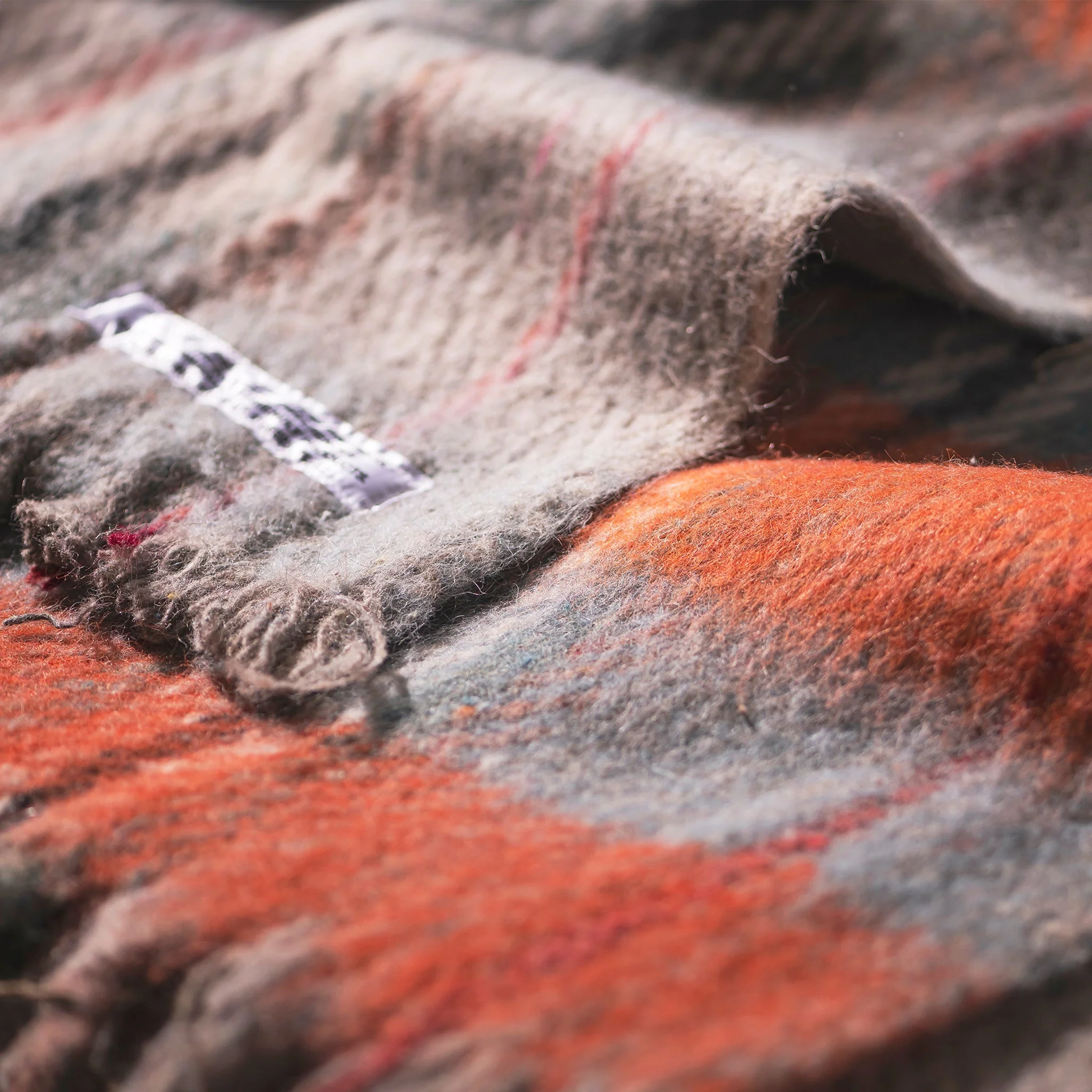 PUEBCO RECYCLED WOOL MIX BLANKET / Assorted Color - Image 4