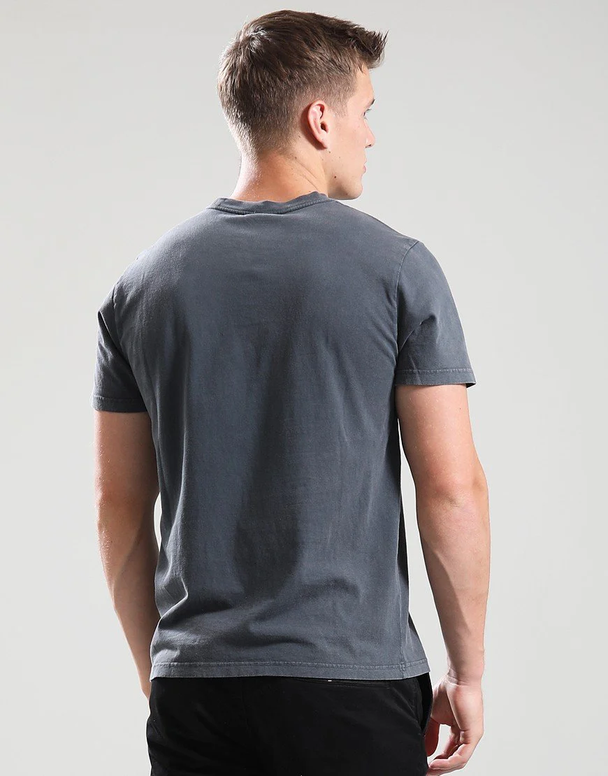 NUDIE JEANS ROY THRILLER TRACKS T-SHIRT - ANTRACITE - Image 3