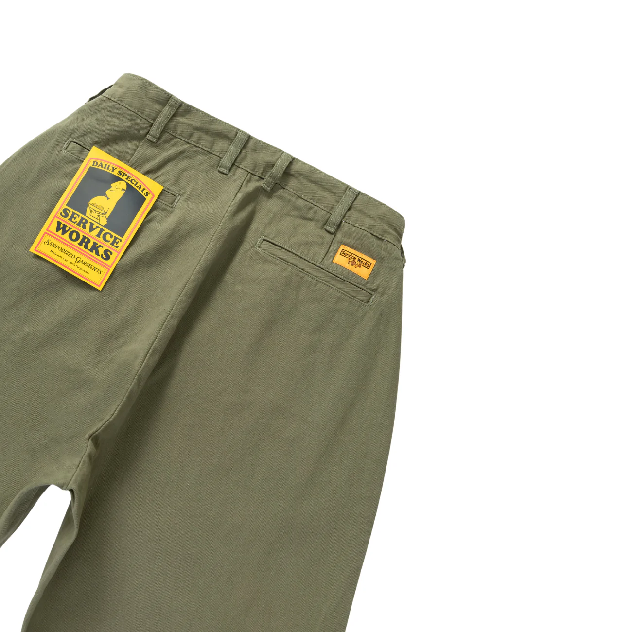SERVICE WORKS DRILL PART TIMER PANT - OLIVE - Image 5