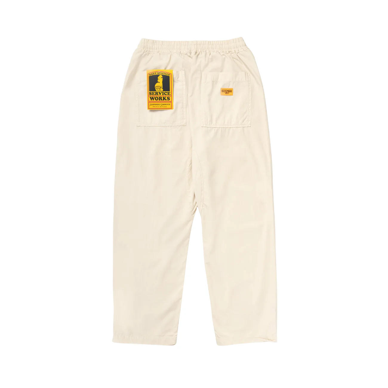 SERVICE WORKS POPLIN CHEF PANT - WHITE OAK - Image 4