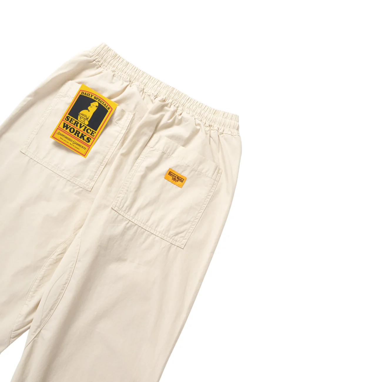 SERVICE WORKS POPLIN CHEF PANT - WHITE OAK - Image 5