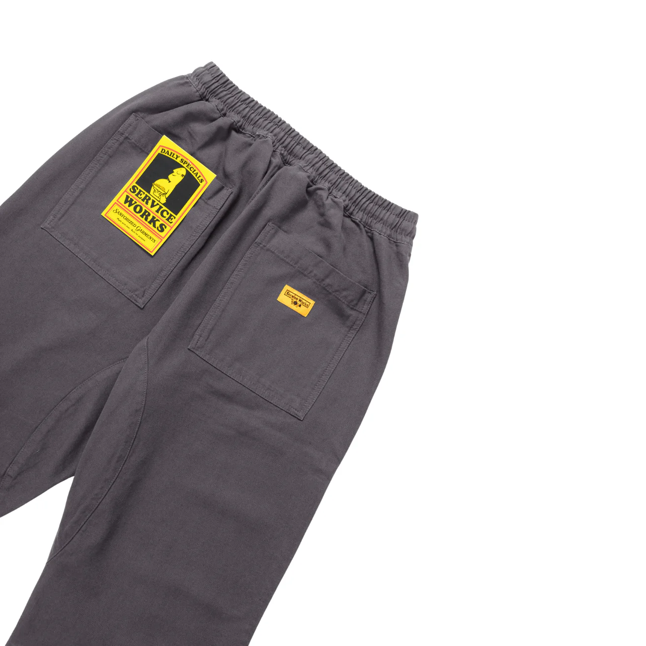 SERVICE WORKS RIPSTOP CHEF PANT  - WASHED BLACK - Image 5