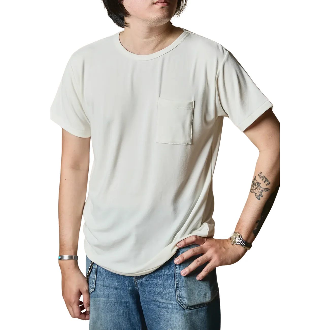 TELLURIDE POCKET T-SHIRT - OFF WHITE - Image 3
